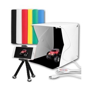 Mini Folding Photography Studio Shooting Tent Kit Cellphone Holder 6 Backdrops